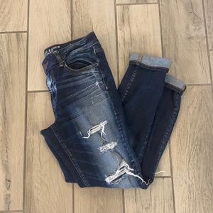 American eagle ripped jean jegging 12
